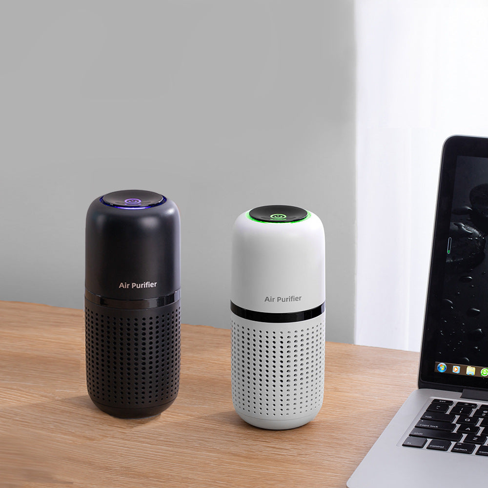 Purificador de Aire de Coche Portátil – Ionizador Silencioso y Recargable por USB