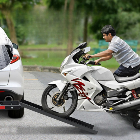 Porta-Moto Para Enganche — Transporte Seguro Y Fiable