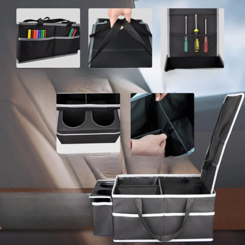 Folding Rear Seat Organizer — Well Organized Travel