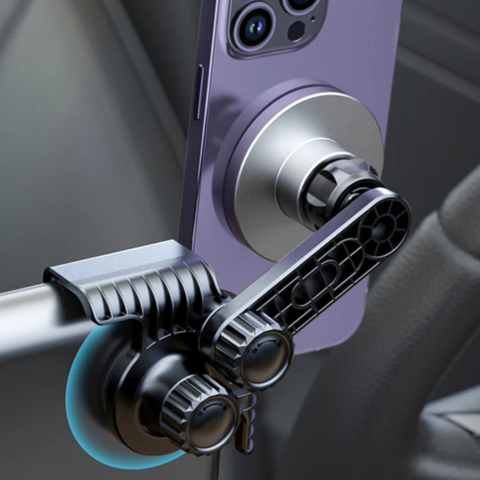 Tukipuhelin Teslaa varten — Magneettinen kiinnitys ja langaton lataus