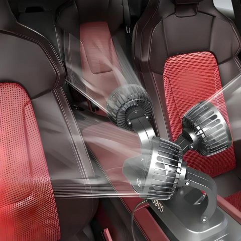 Mini Vifte Med Tre Hoder – Optimal Friskhet I Bilen
