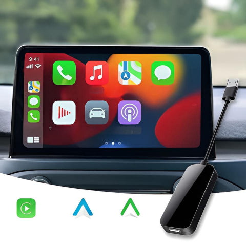 Adaptador de Coche Universal Inalámbrico — CarPlay y Android Auto Fáciles de Usar