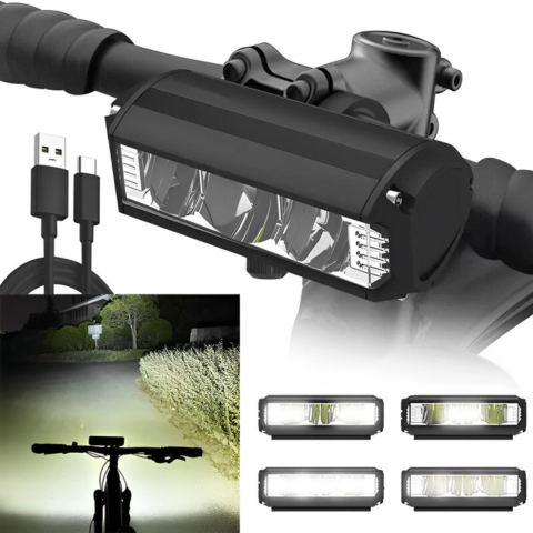 Wiederaufladbare Fahrradlampe – wasserdicht und ultra hell