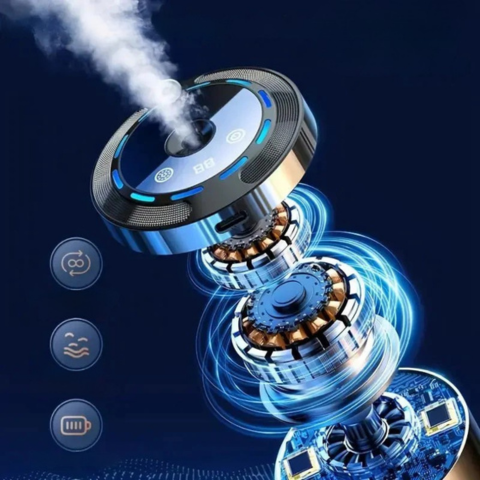 Ljusdoftspridare för bil — Luftrenare & LED-belysning