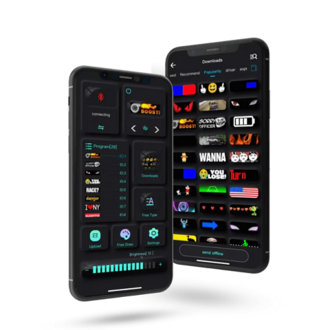 LED auto displej – vlastný text a vzory