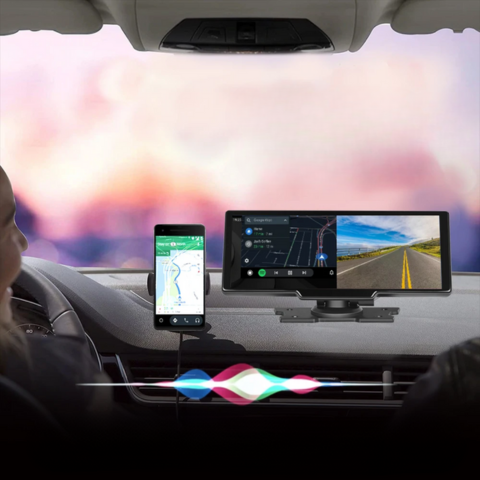 Multimedia Skärm Bil — Trådlös Anslutning Och Smart Navigation