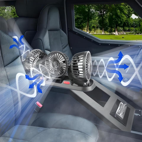 Mini Vifte Med Tre Hoder – Optimal Friskhet I Bilen