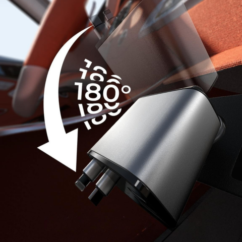 شاحن سيارة قابل للسحب - تصميم مدمج للغاية عملي