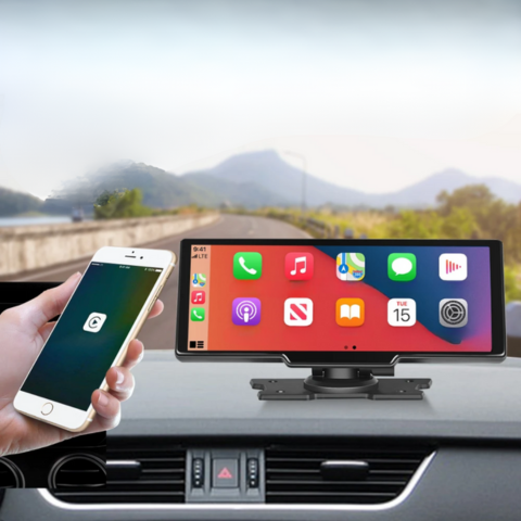 Multimedia Skärm Bil — Trådlös Anslutning Och Smart Navigation