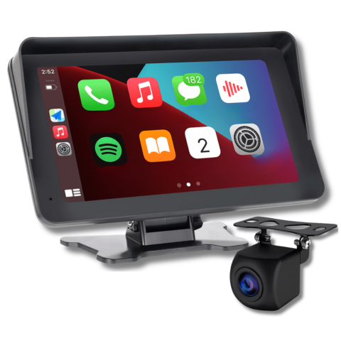 Multimedialny ekran samochodowy — CarPlay i Android Auto bezprzewodowo