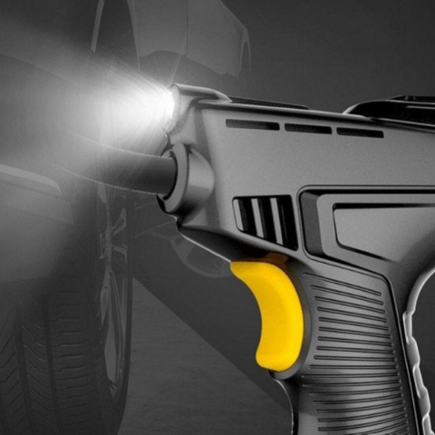 Compresor de Aire Portátil — Inflador Inteligente con Pantalla LCD