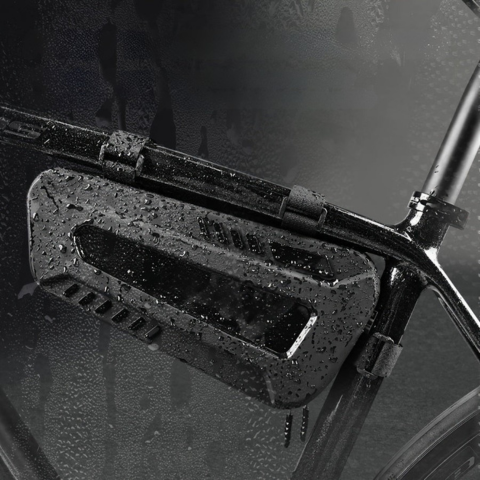 Bolsa de manillar rígida impermeable — Almacenamiento práctico para bicicleta