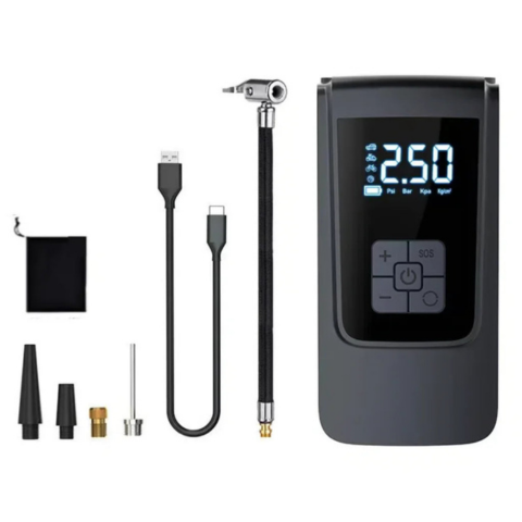 מיני מדחס אוויר נייד — מנפח חכם ללא חוטים