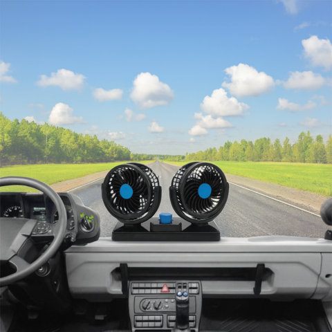 Ventilatore Doppio Per Auto — Ideale Estate Come Inverno