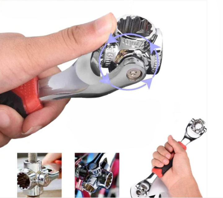 מפתח דינומטרי עם שני ראשים – כוונון מדויק ואחיזה ארגונומית