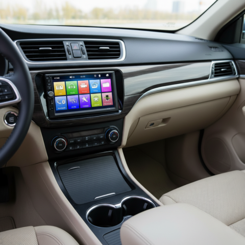 Sistema Multimedia Coche — Pantalla Doble Din & Reproducción de Video HD