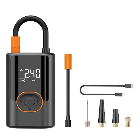 Tragbare Reifenpumpe mit digitalem Manometer