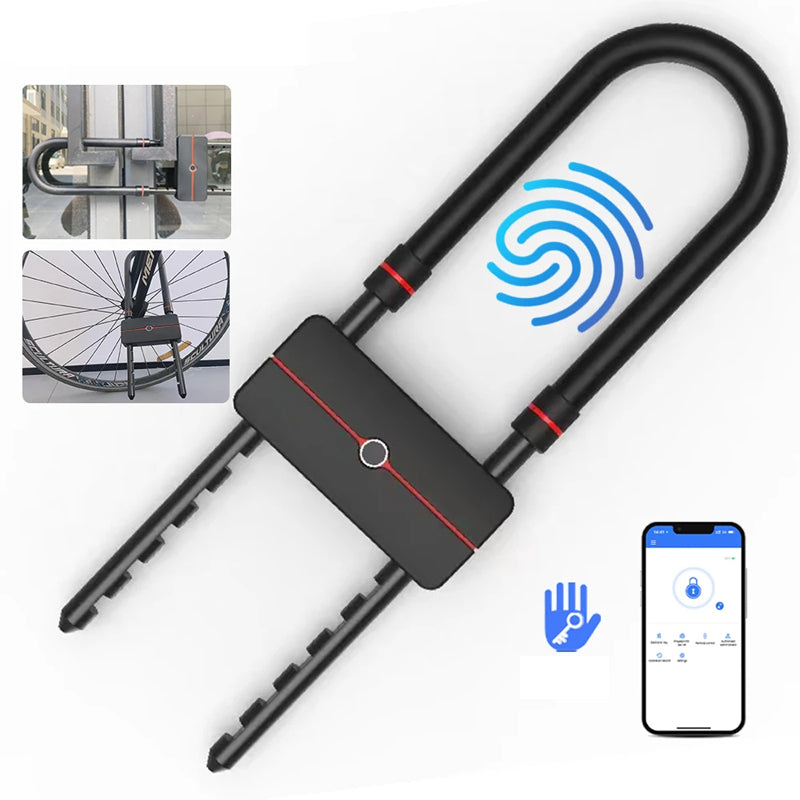 Bluetooth接続の自転車盗難防止装置 & 指紋