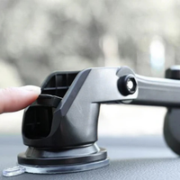 Zusammenklappbarer Telefonhalter für das Auto – Schnelle Installation und zuverlässiger Halt 