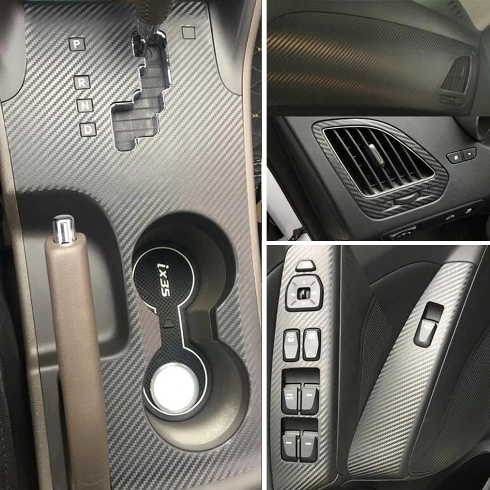 Carbonfiber klistermærker til Hyundai ix35 (2010-2017) — Sporty stil og beskyttelse 