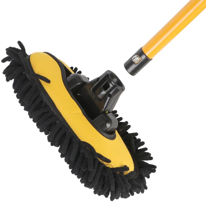 Mop telescopic de curățare – cap pivotant și mâner lung 