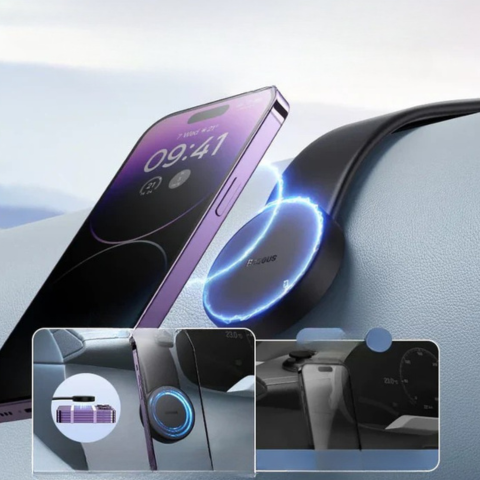 Caricatore Wireless Per Auto – Fissaggio Discreto E Compatibile Con Tutti I Modelli 