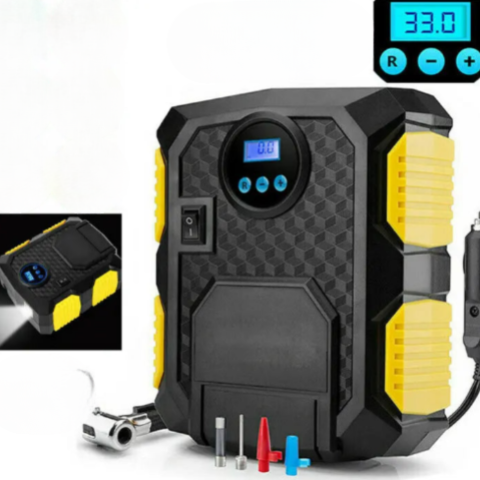 Compressore d'aria portatile 12V – Gonfiaggio rapido e senza sforzo 