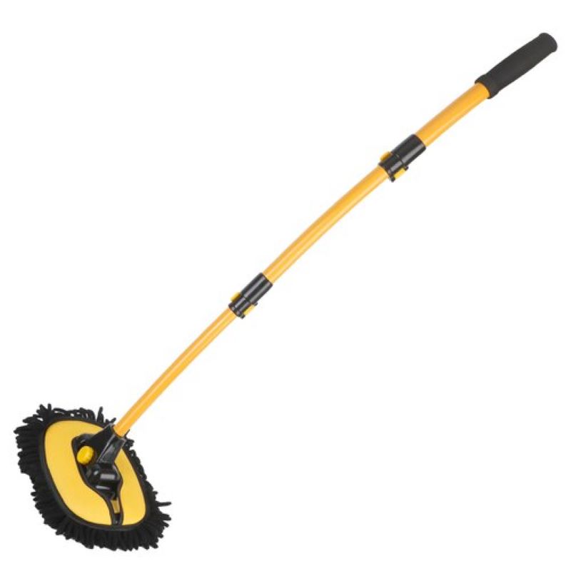 Mop telescopic de curățare – cap pivotant și mâner lung 