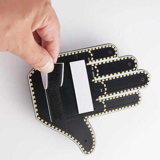 LED Remote-Controlled Signaling For Rear Window — Gestures And Light Messages 