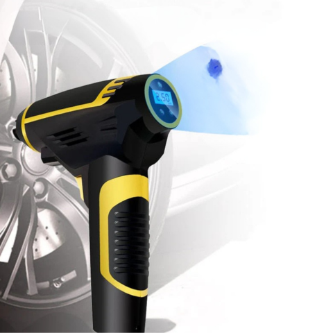Compresseur D’Air Portable 120W — Idéal Pour Voiture, Moto Et Vélo