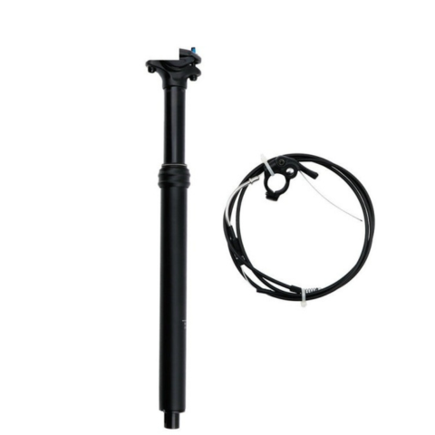 Tija de sillín ajustable para bicicleta – Con kit de cables y palanca 