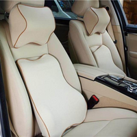 Cojín de soporte para asiento de auto – mantenimiento de la espalda y del cuello 
