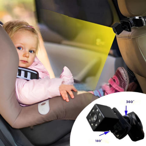 Caméra de Voiture pour Bébé — Sécurité Et Tranquillité En Conduite