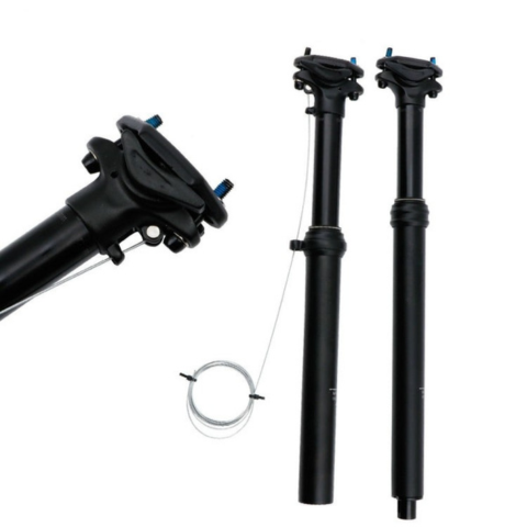 Tija de sillín ajustable para bicicleta – Con kit de cables y palanca 
