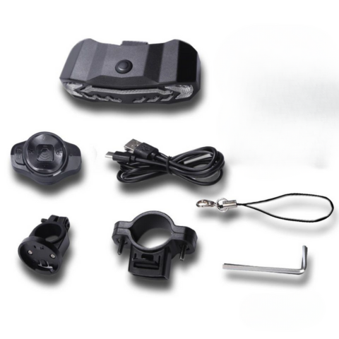 Multifunksjons baklys for sykkel - blinklys, brems og alarm