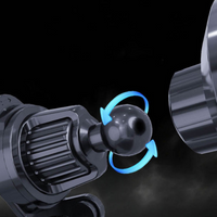 Uchwyt na telefon do samochodu – Ładowanie bezprzewodowe i oświetlenie LED 