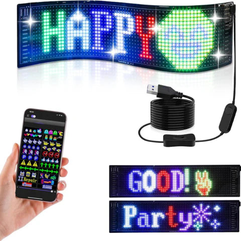 Programmable LED Panel For Car — Modern Communication & Style 