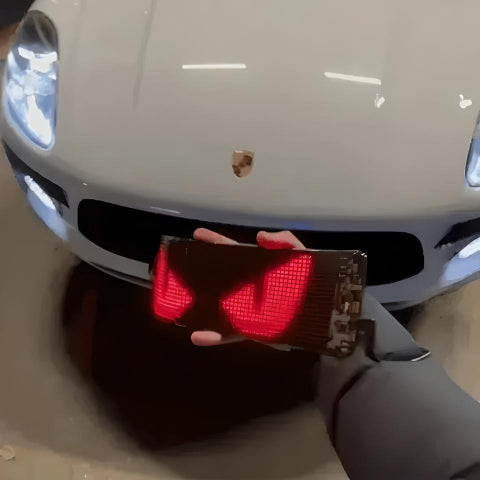 LED-skärm för bil – Anpassade meddelanden och emojis 