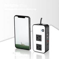Convertidor De Corriente Para Coche – Enchufes De Red Y Puertos USB Rápidos 