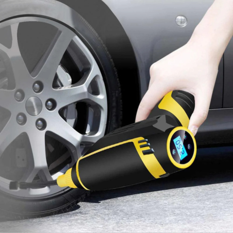 Compressore D'aria portatile per auto – Display digitale e luce LED 