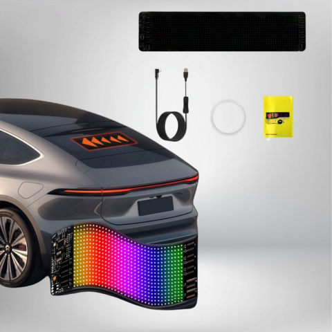 LED Dashboard Panel — Animated Display and Remote Control 