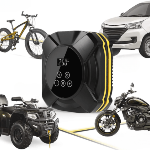 Mini Compressore D'aria Portatile – Ideale per Auto, Moto e Bicicletta 