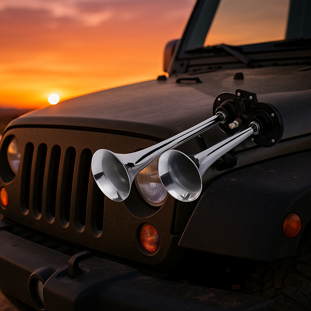 Univerzální klakson — Ideální pro auto, motorku a kamion 