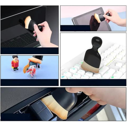 Perie Compactă Pentru Interiorul Mașinii – Curățare Impecabilă 