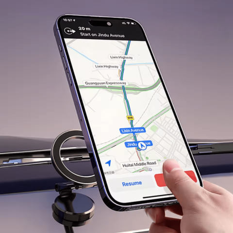תמיכה בטלפון מגנטי 360° לרכב – חיבור יציב במיוחד 
