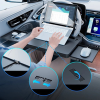 Multifunction Car Steering Wheel Shelf - Mobile Office & In-Car Meals
