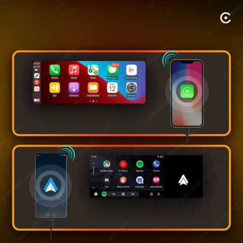 Samochodowe radio multimedialne MP5 z CarPlay i Android Auto - ekran dotykowy i szybkie połączenie