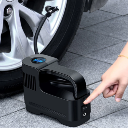 Compresor de Aire Portátil Digital 12V Con Luz LED — Seguridad y Uso Nocturno 