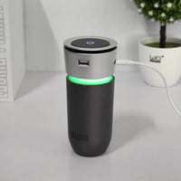 Purificator de Aer Ionizator Portabil pentru Mașină cu Cablu USB — Elimină Mirosurile și Poluanții 