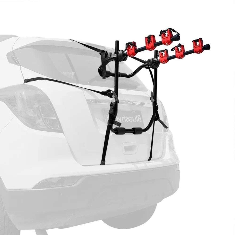 車のトランク用自転車キャリア — 旅行中の安全性強化 